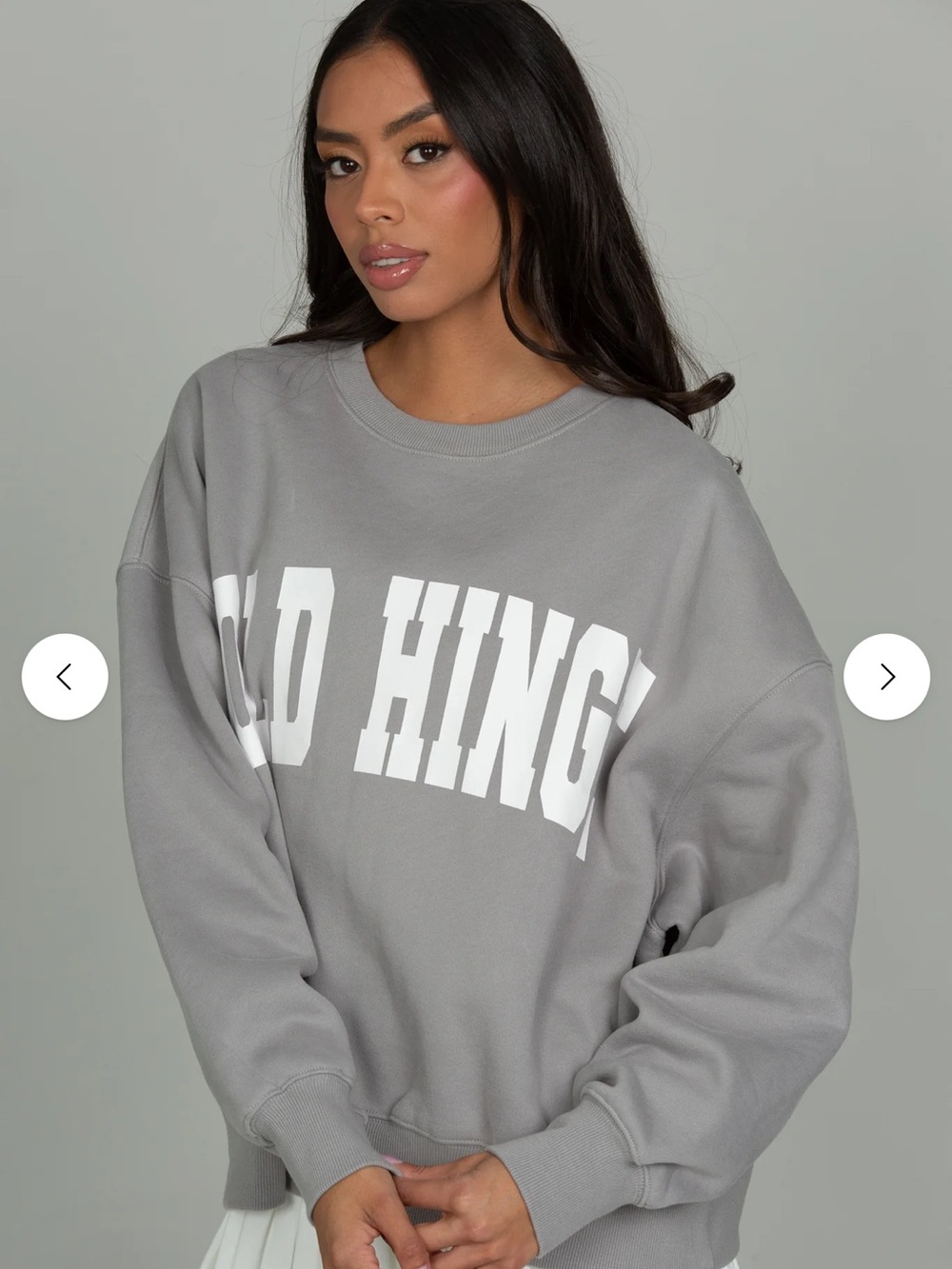Gold Hinge LIGHT GREY GH WIDE ARM SWEATSHIRT - Picture 4 of 14